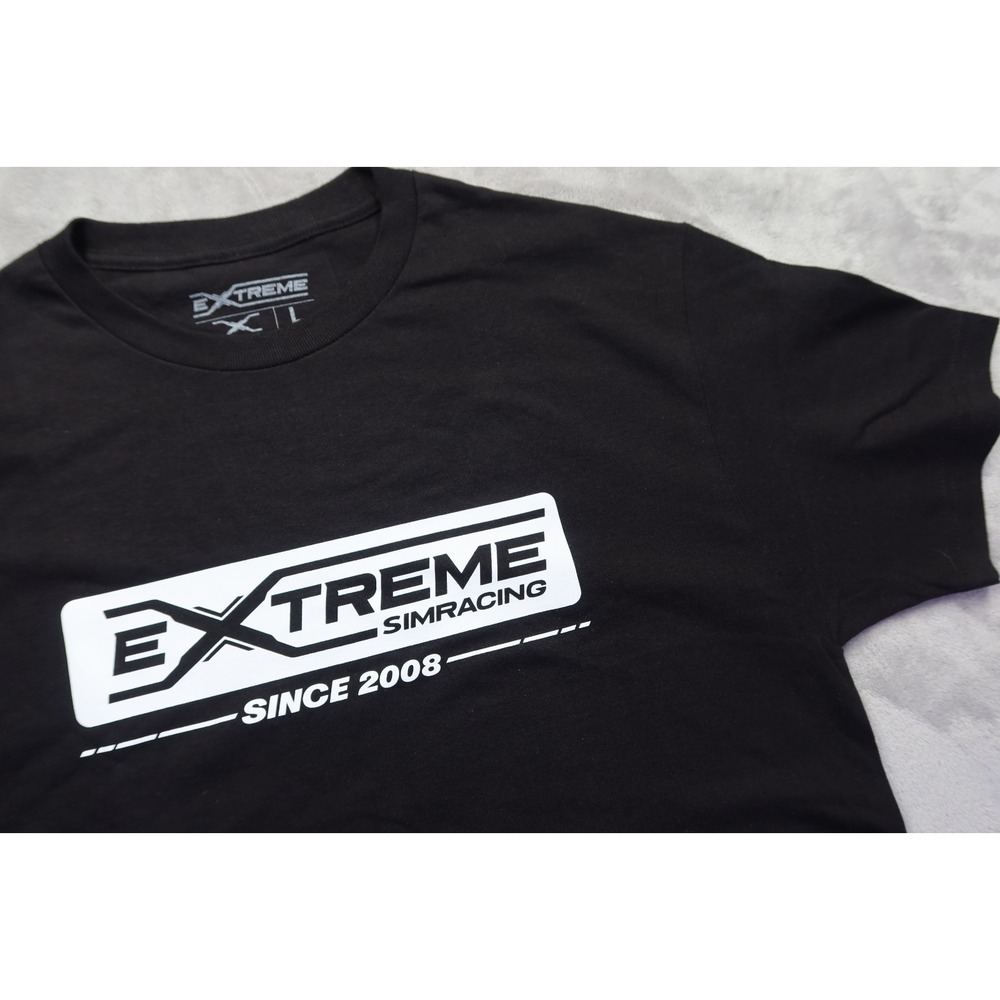 Extreme Simracing Mens Black Graphic T-Shirt XL Esports Gaming